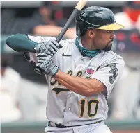  ?? THEARON W. HENDERSON GETTY IMAGES FILE PHOTO ?? Free-agent infielder Marcus Semien was an AL MVP contender one year before his bat went cold in 2020.