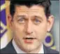  ?? REUTERS ?? Paul Ryan