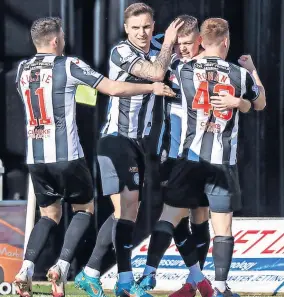  ?? ?? Lightning strikes twice Winger Jay Henderson netted a second impressive goal against Dundee United this season last Saturday