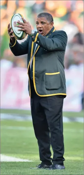  ?? PICTURE: BACKPAGEPI­X ?? HARD TIMES: Coach Allister Coetzee has a 40% win record since taking over the Springbok team last April, this includes nine wins, two draws and 11 losses in 22 matches.