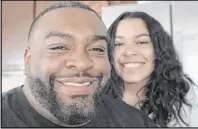  ?? Greg Ritchie ?? Omari Mitchell, shown in this December photo with his daughter, Aniya, was working from his Las Vegas home as a host for KLUC-FM, 98.5, when he was diagnosed with COVID-19.