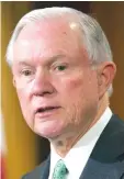  ??  ?? US Attorney General Jeff Sessions