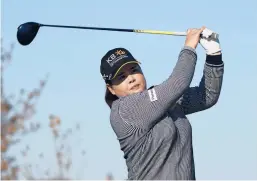  ?? CHUCK BURTON/GETTY ?? Inbee Park tees it up in search of her third U.S. Women’s Open title.