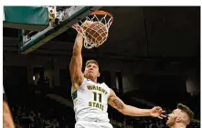  ?? KEITH COLE / CONTRIBUTE­D ?? Wright State center Loudon Love is shooting well after a short slump during the last two road games.