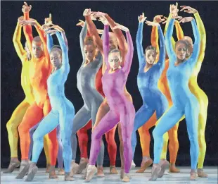  ?? PICTURE: PAUL KOLNIK ?? Alvin Ailey American Dance Theater in Alvin Ailey’s Night Creature.