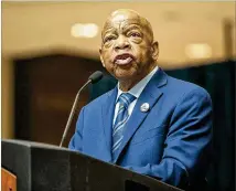  ?? ALYSSA POINTER / ALYSSA.POINTER@AJC.COM ?? Rep. John Lewis says he might miss a few votes during his treatment for stage 4 pancreatic cancer.