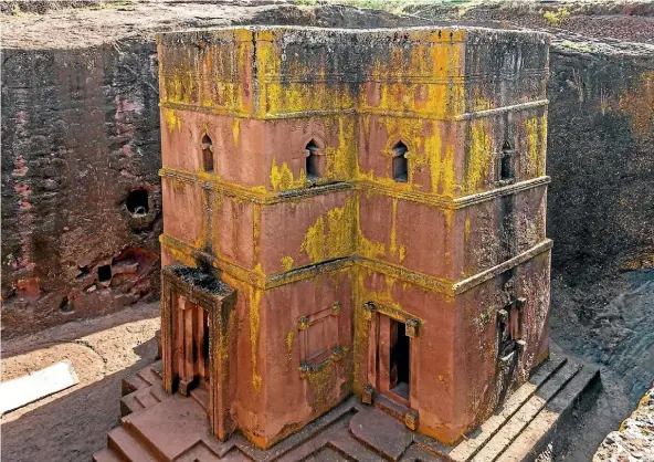  ?? PHOTOS: SUPPLIED ?? The impressive Church of St George is one of a number of rock-hewn undergroun­d churches in Lalibela, dating back millions of years.