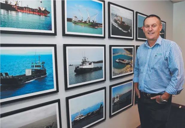 ?? Picture: STEWART McLEAN ?? EXPANSION: Sea Swift chief executive Fred White says the company is considerin­g the replacemen­t of some vessels over the next five years.