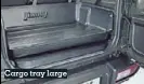  ??  ?? Cargo tray large