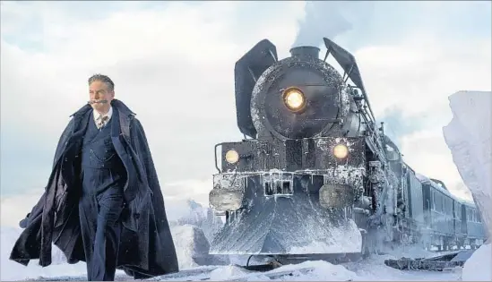  ?? Nicola Dove 20th Century Fox ?? ORIENT EXPRESS and a new adaptation of Agatha Christie’s whodunit are about to roll into theaters after a long buildup. Kenneth Branagh (and mustache) star.