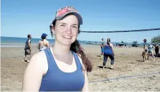  ?? CHERYL CLOCK/POSTMEDIA NEWS ?? Melissa Lane, 27, lives with multiple sclerosis. She is pictured on Sunset Beach in St. Catharines at the fourth annual Serves for Nerves beach volleyball tournament.