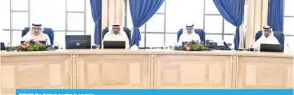  ??  ?? KUWAIT: The Cabinet meeting in progress.