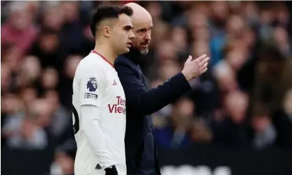  ?? ?? Sergio Reguilón was rarely selected by Erik ten Hag. Photograph: Hannah McKay/Reuters