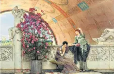  ??  ?? High art: Unconsciou­s Rivals, 1893 (oil on canvas) by Sir Lawrence Alma-tadema