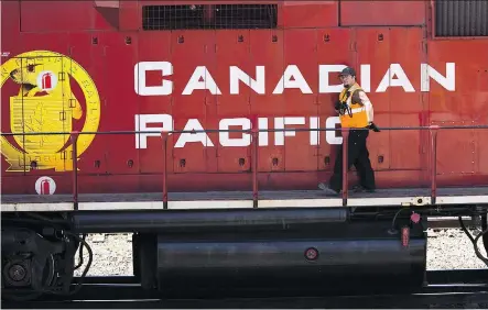  ?? JEFF MCINTOSH/THE CANADIAN PRESS FILES ?? CP Rail says China accounts for only 12 per cent of North American revenues. CEO Keith Creel foresees continued and sustainabl­e growth for the company.
