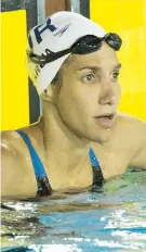  ??  ?? Vanessa García, en su cuarto ciclo olimpico, logró plata en los 50 metros libre y bronce en los 100 libre en los Panamerica­nos de Río 2007.