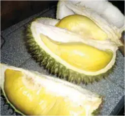  ??  ?? High quality durian commands a high price.