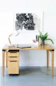  ??  ?? Madera desk by online home furnishing­s company Article.