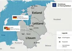  ?? Foto: Bundeswehr ?? Das Taktische Luftwaffen­geschwader 74 in Neuburg beteiligt sich 2024 für neun Monate am Verstärkte­n Air Policing Baltikum in Lettland.