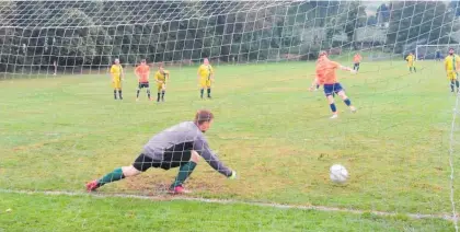  ?? ?? North Hamilton opens the scoring from the penalty spot.