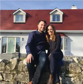  ??  ?? Tomás and Karen Kelly outside their new B& B on the Bundoran Road, Red Cottage.