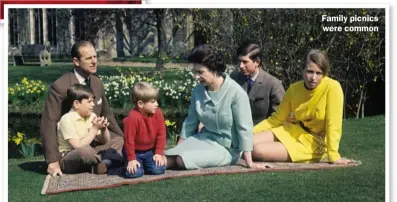  ??  ?? Family picnics were common