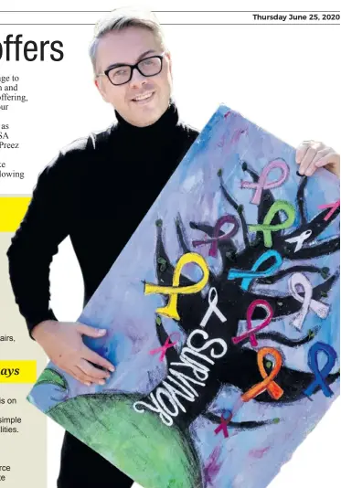  ??  ?? Andries du Preez, CANSA Mpumalanga Service Coordinato­r, has a passion for all those affected by cancer.