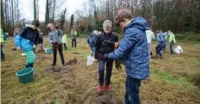  ?? FOTO FILIP SPOELDERS ?? De leerlingen van Mater Christi aan het werk.