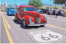  ?? KINGMAN DAILY MINER ?? This annual Route 66 Fun Run in 2017 featuring vintage autos included a street in Kingman, Ariz. Congress has gone another year without passing legislatio­n to boost funding for Route 66.