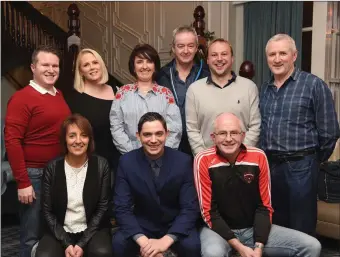  ??  ?? Launching the Rathmore GAA Strictly Come Dancing iCons were Nora O’Connell, Eoin O’Sullivan off the Killarney Avenue Hotel sponsors, Donal Murphy (back from left) Joe Burkett, Emma Cooper, Sheila Rahilly, Tim O’Brien, Don Casey and Fintan Twomey which will be held on the 7th December in the INEC, Killarney.Michelle Cooper Galvin