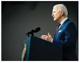  ??  ?? President Joe Biden released a $1.5 trillion wish list for the federal budget Friday, asking for an 8.4% increase in agency operating budgets with substantia­l gains for Democratic priorities like education and health care.