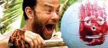  ??  ?? Il film del 2000
Al cinema Tom Hanks in «Cast Away» è Chuck Noland, che dopo un incidente aereo finisce su un’isola deserta e trasforma un pallone nel suo amico Wilson