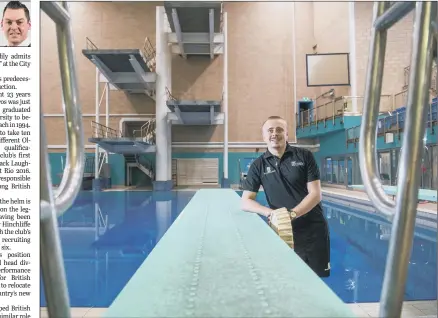  ?? PICTURE: JAMES HARDISTY ?? AIMING TO BUILD ON LEGACY: City Of Leeds Diving Club’s new head coach Joe Meszaros is setting big targets.