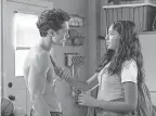  ?? LARA SOLANKI/ NETFLIX ?? Maitreyi Ramakrishn­an as angsty teen Devi and Darren Barnet as Paxton, the object of her affections, in “Never Have I Ever.”