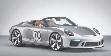  ??  ?? The Porsche 911 Speedster Concept. — Porsche photo