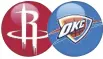  ??  ?? Thunder 117 Rockets 114 Series tied 2-2