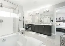  ??  ?? The ensuite is designed to be both efficient and relaxing.