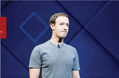  ?? (STEPHEN LAM/ REUTERS) ?? Mark Zuckerberg n’est toujours pas sorti de son mutisme, lui qui, le 4 janvier dernier, indiquait vouloir «réparer» Facebook.