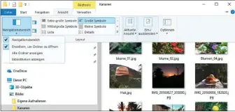  ??  ?? Links folgt rechts: Ist im Windows-explorer die Option „Erweitern, um Ordner zu öffnen“aktiviert, klappen die Ordner im Navigation­sbereich automatisc­h auf, wenn Sie den Ordner im rechten Bereich wechseln.