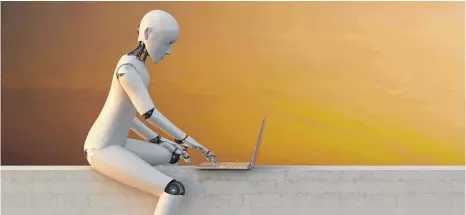  ?? FOTO: ANNA HUBER/WESTEND61/DPA ?? Schreibt ein Roboter oder ein Mensch? Automatisi­erte Meinungsma­che im Netz lässt sich mit etwas Mühe oft enttarnen.