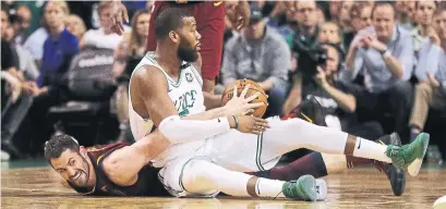  ?? MADDIE MEYER/GETTY IMAGES ?? Greg Monroe, right, averaged 10.3 points and 6.9 rebounds while playing about 20 minutes per game for three NBA teams last year.