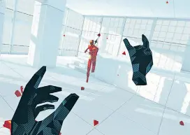  ??  ?? „Superhot VR“ist eines der Spiele, die die Möglichkei­ten von Windows Holographi­c gut ausreizen.