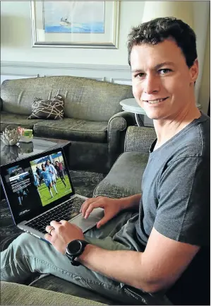  ?? Picture: EUGENE COETZEE ?? REVOLUTION­ARY TECHNOLOGY: Inqaku founder Craig Rivett, is the entreprene­ur who developed an online system for the national registrati­on of soccer players for Safa