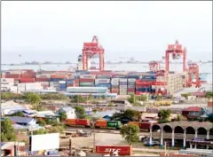  ?? HENG CHIVOAN ?? The Sihanoukvi­lle Autonomous Port as seen in 2019.
