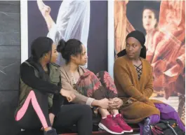  ?? David Lee / Netflix ?? Chyna Layne (left) as Shemekka, Margot Bingham as Clorinda and DeWanda Wise as Nola in Spike Lee’s “She's Gotta Have It” TV series.