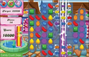  ??  ?? Candy Crush Saga