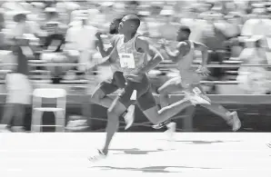  ?? -Gambar AFP ?? CHRISTIAN Coleman menamatkan larian di tempat kedua dalam acara akhir 200 meter.