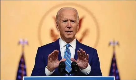  ??  ?? Le démocrate Joe Biden va prêter serment et prendre ses fonctions de président ce mercredi, à Washington.