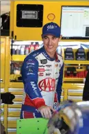  ?? ASSOCIATED PRESS ?? JOEY LOGANO WALKS through the garage during a NASCAR Cup Series practice at Texas Motor Speedway in Fort Worth, Texas, Friday.