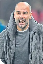  ??  ?? Pep Guardiola calls for more effort